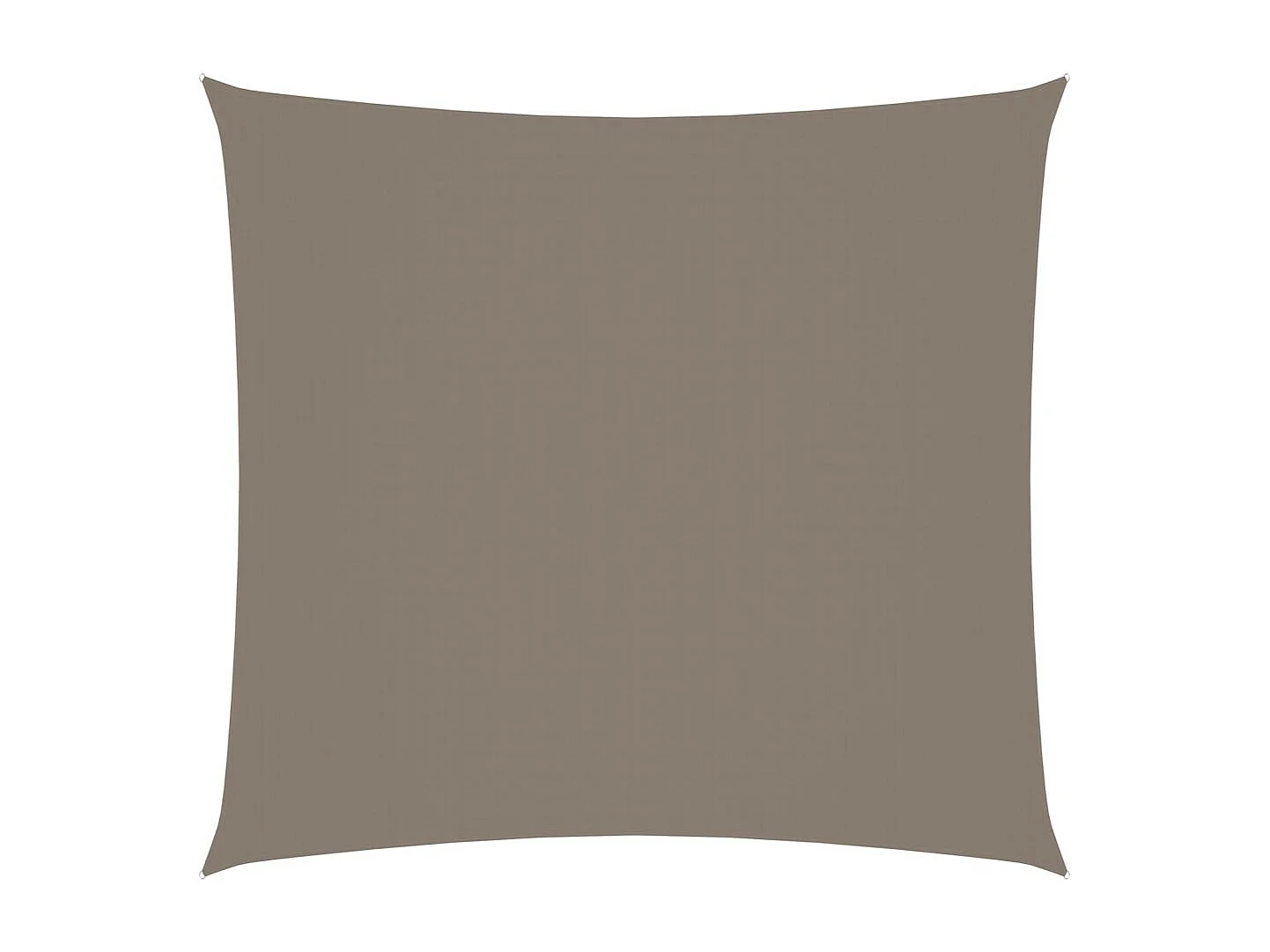 Voile de parasol Tissu Oxford carré 2x2 m Taupe