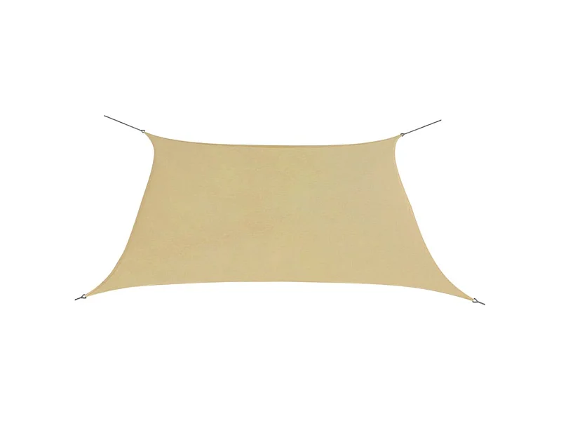 Parasol en tissu Oxford carré 3,6 x 3,6 m Beige