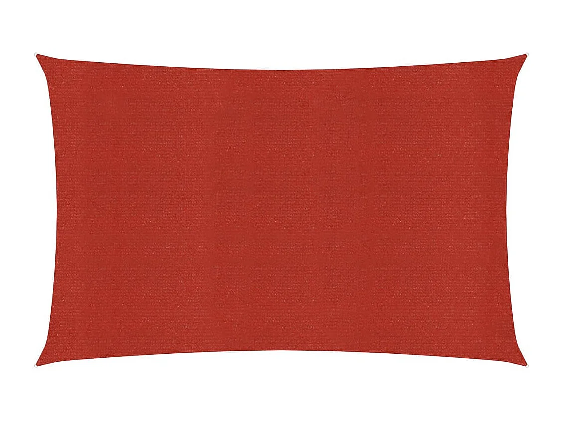 Voile d'ombrage 160 g-m² Rouge 2x4,5 m PEHD