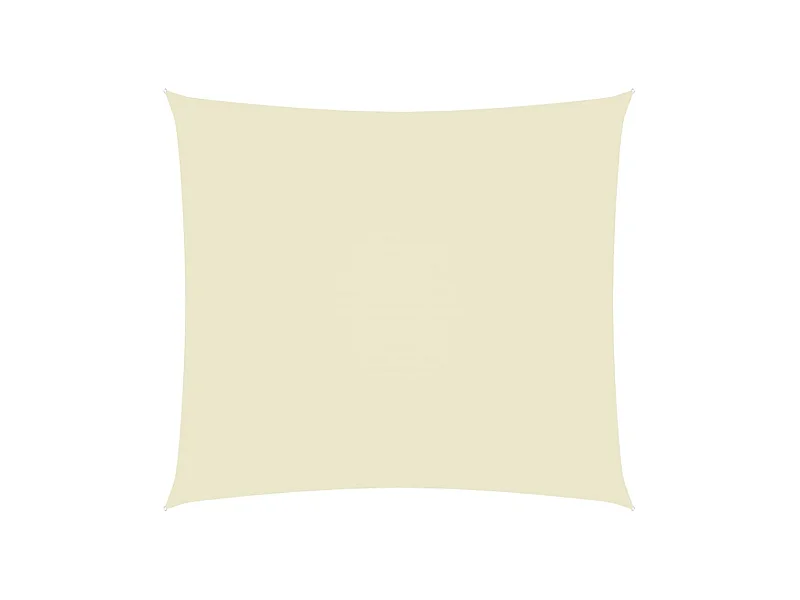 Voile de parasol Tissu Oxford rectangulaire 3,5x4,5 m Crème