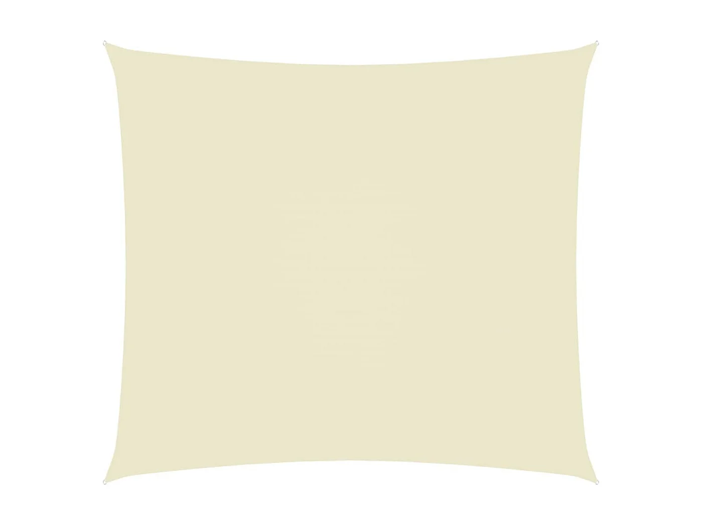 Voile de parasol Tissu Oxford rectangulaire 3,5x4,5 m Crème
