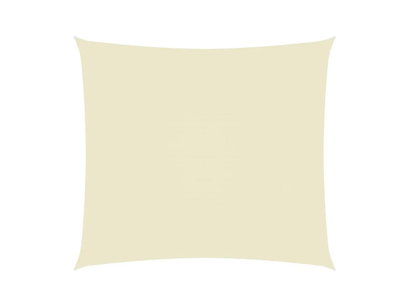 Voile de parasol Tissu Oxford rectangulaire 3,5x4,5 m Crème