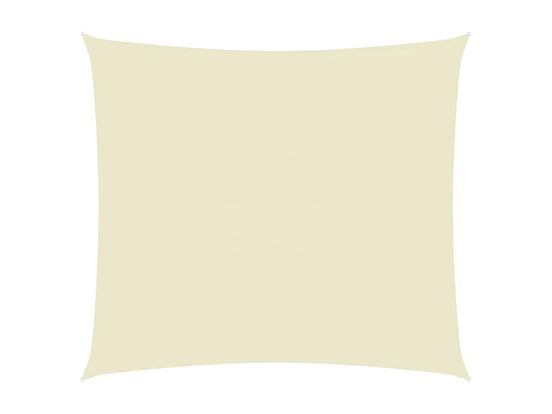 Voile de parasol Tissu Oxford rectangulaire 3,5x4,5 m Crème