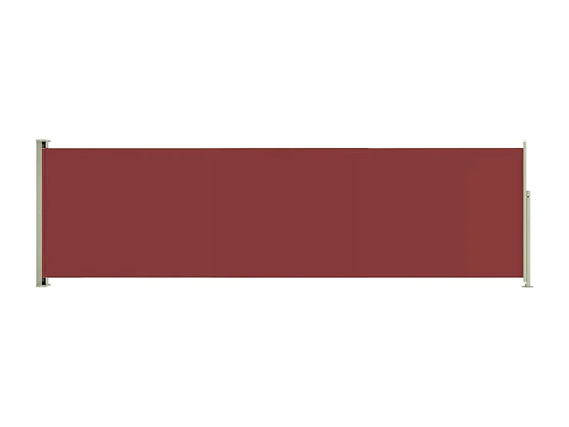 Auvent latéral rétractable de patio 180x600 Rouge