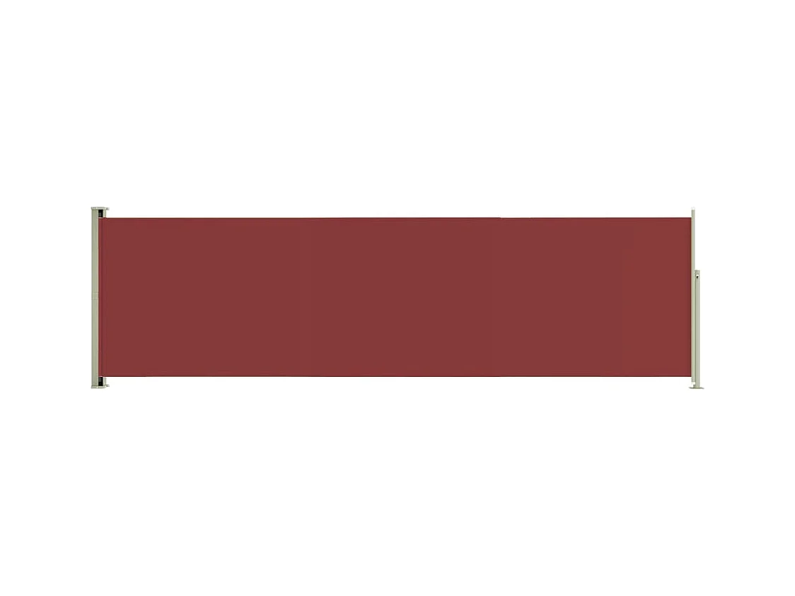 Auvent latéral rétractable de patio 180x600 Rouge