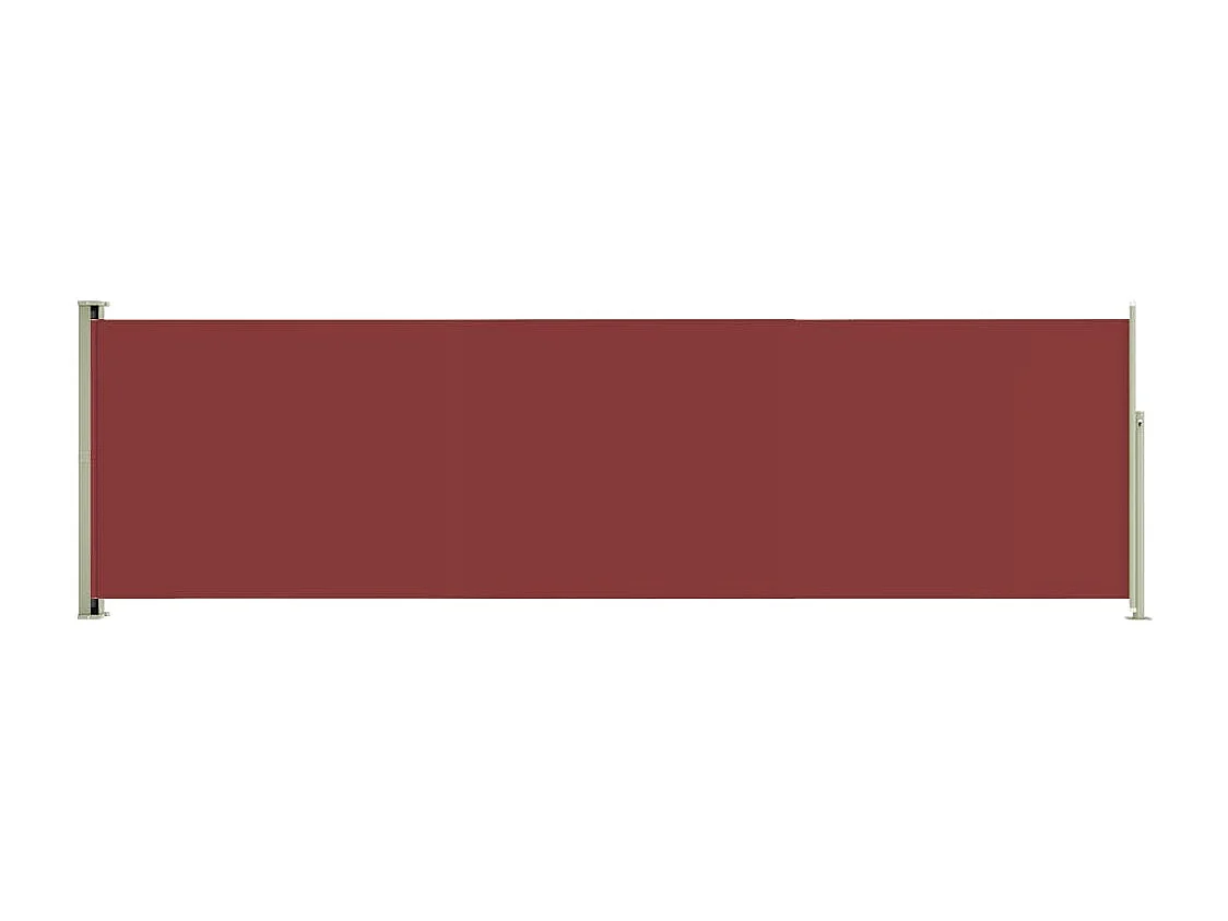 Auvent latéral rétractable de patio 180x600 Rouge