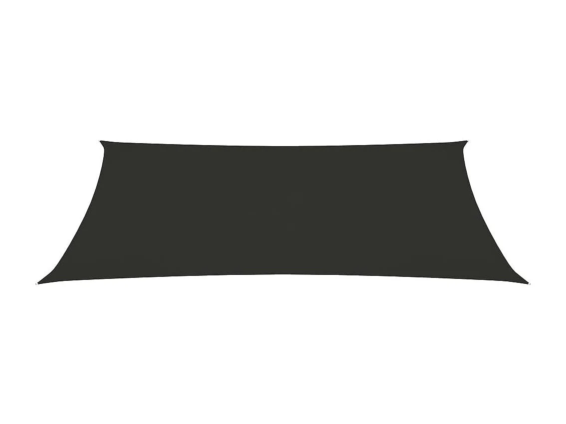Voile de parasol Tissu Oxford rectangulaire 2x5 m Anthracite