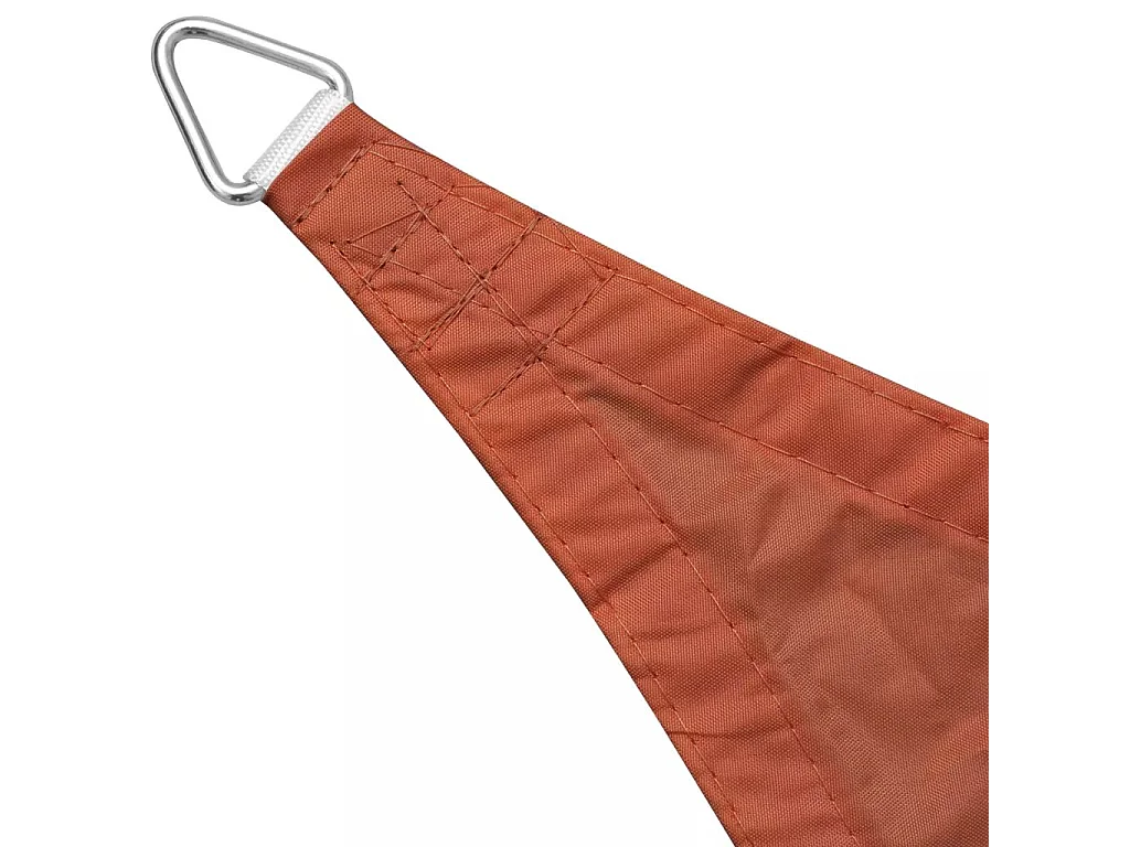 Parasol en tissu Oxford carré 3,6x3,6 m Ocre marron