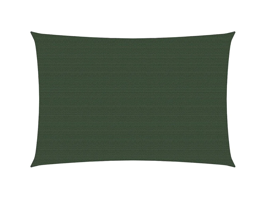 Voile d'ombrage 160 g-m² Vert foncé 3,5x4,5 m PEHD
