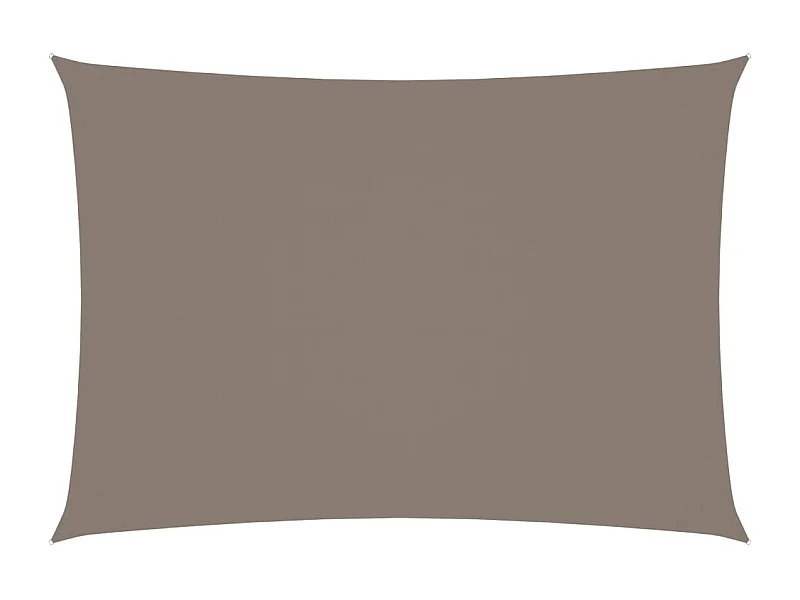 Voile de parasol Tissu Oxford rectangulaire 2,5x4,5 m Taupe