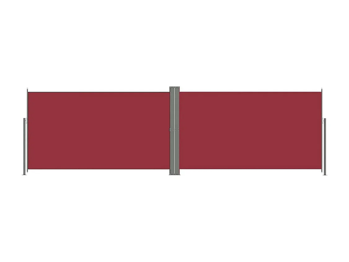 Auvent latéral rétractable Rouge 180x600
