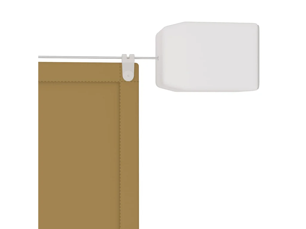 Auvent vertical Beige 140x1000 Tissu oxford