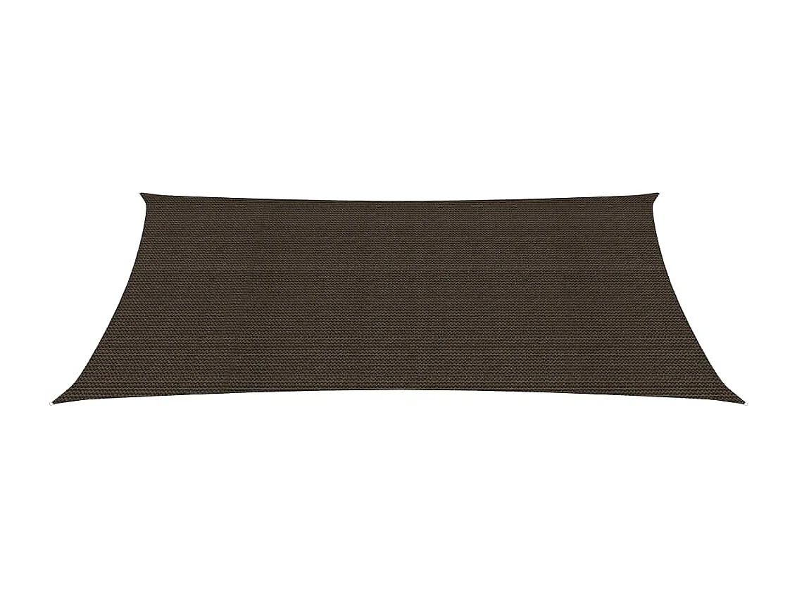 Voile d'ombrage 160 g-m² Marron 2x4,5 m PEHD