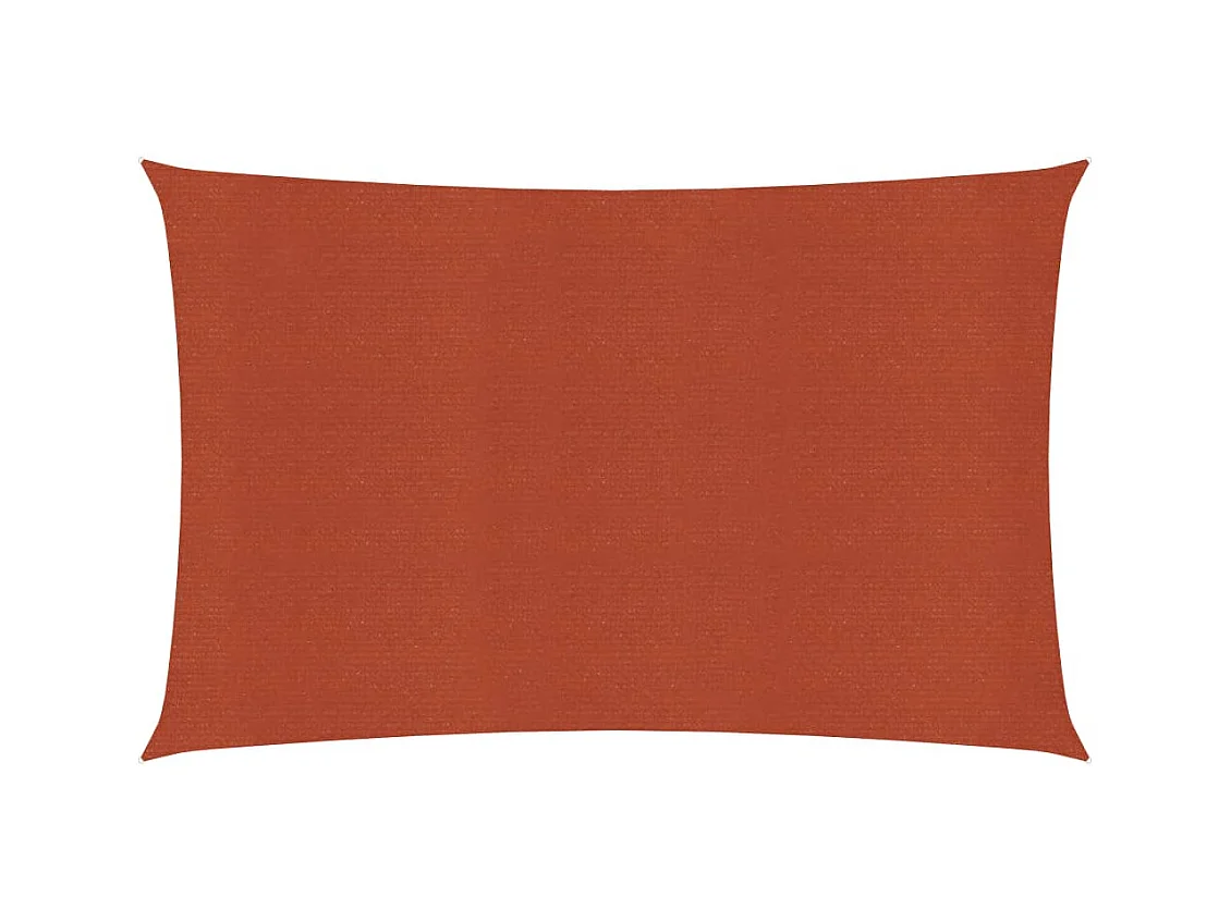 Voile d'ombrage 160 g-m² Terre cuite 2x4,5 m PEHD