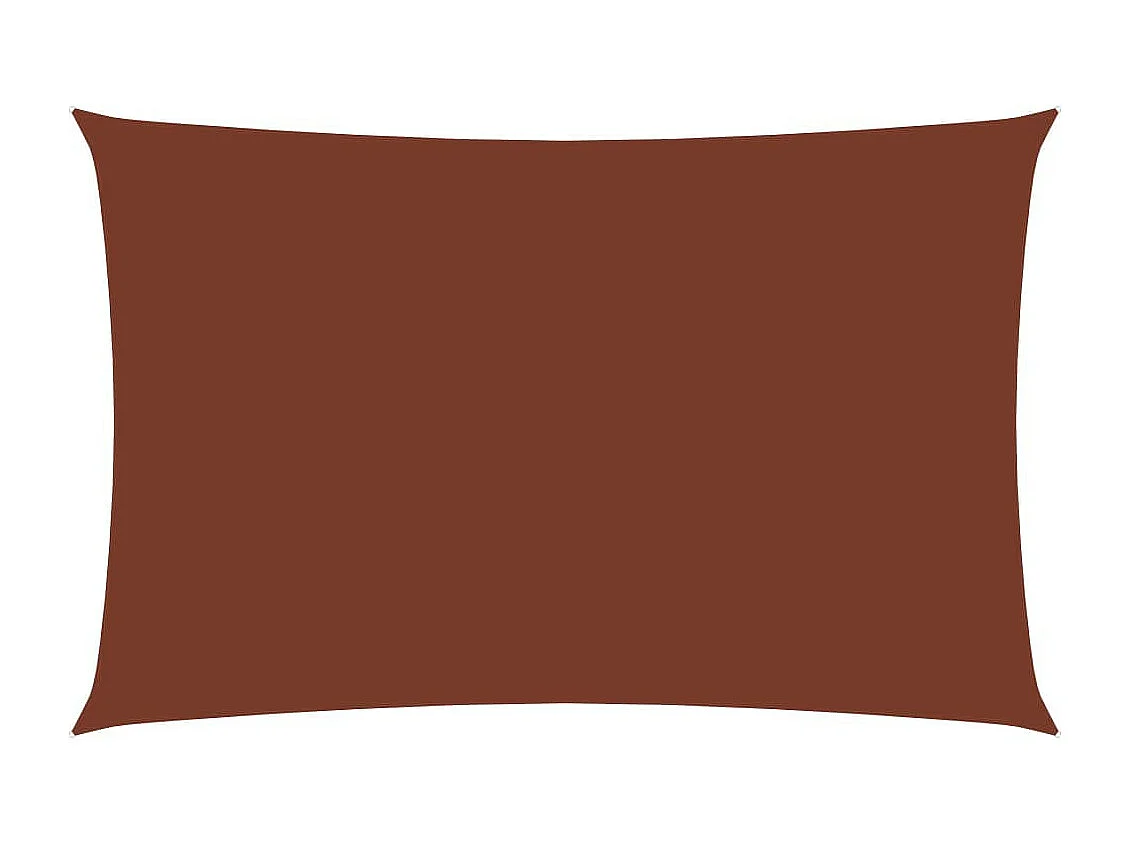 Voile de parasol Tissu Oxford rectangulaire 5x8 m Terre cuite