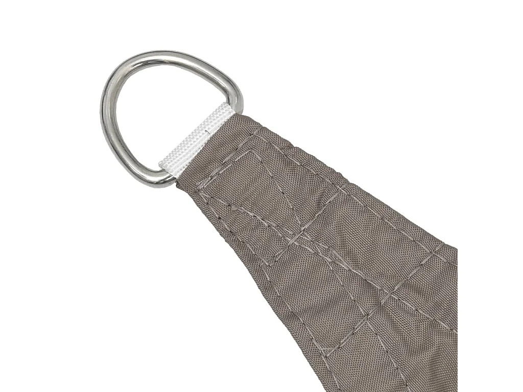 Voile de parasol Tissu Oxford rectangulaire 2x3 m Taupe