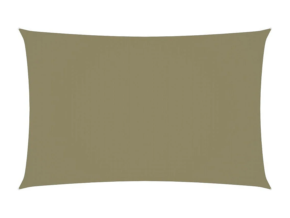 Voile de parasol Tissu Oxford rectangulaire 2x4,5 m Beige