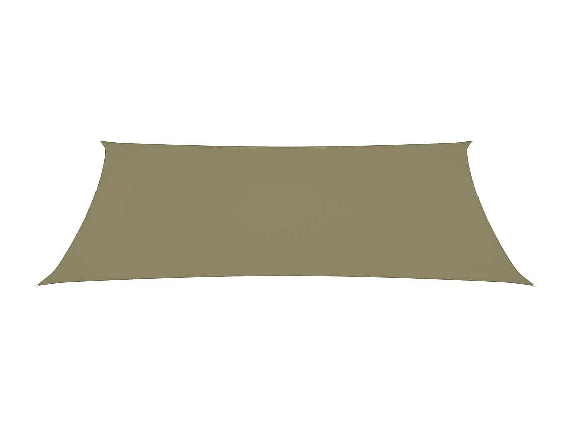 Voile de parasol Tissu Oxford rectangulaire 2x4,5 m Beige