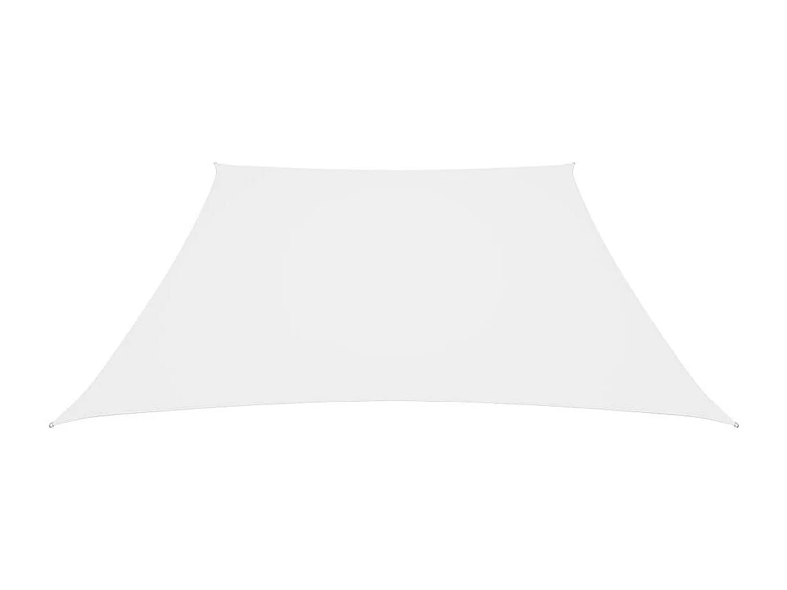 Voile de parasol Tissu Oxford trapèze 3-4x3 m Blanc