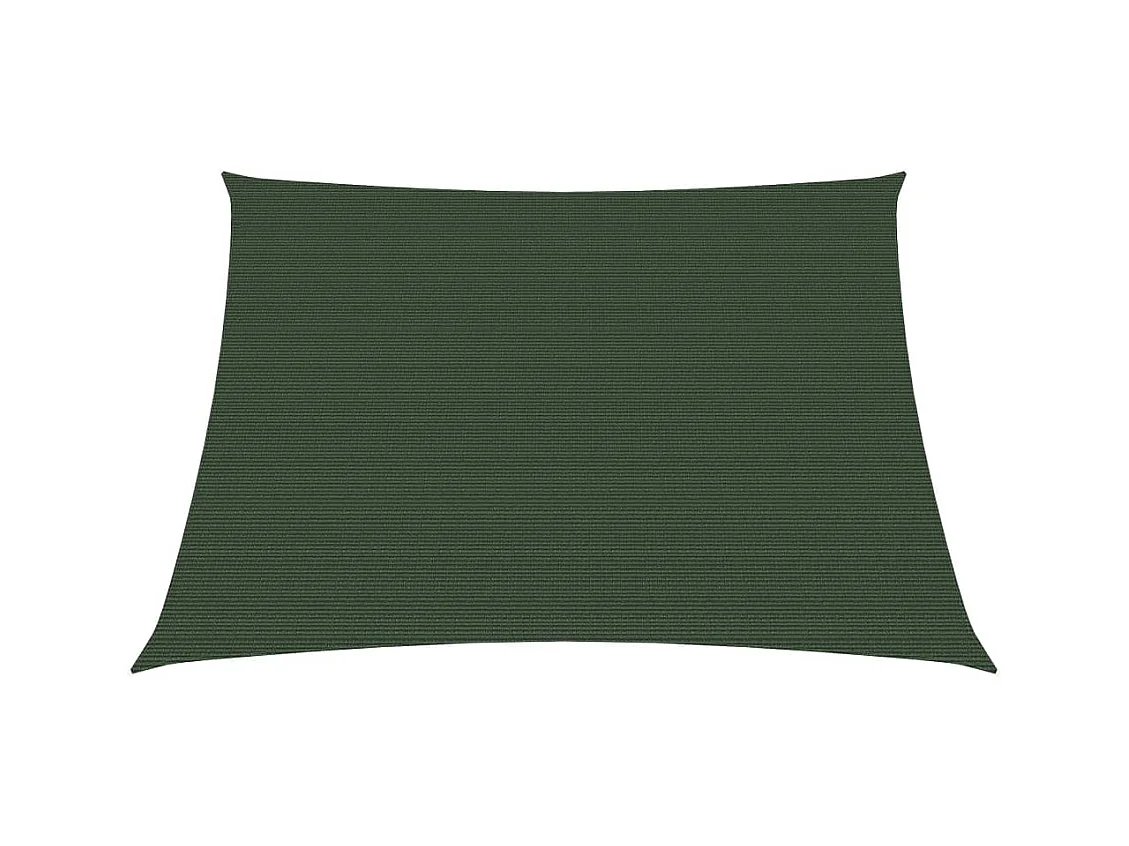 Voile d'ombrage 160 g-m² Vert foncé 3-4x2 m PEHD