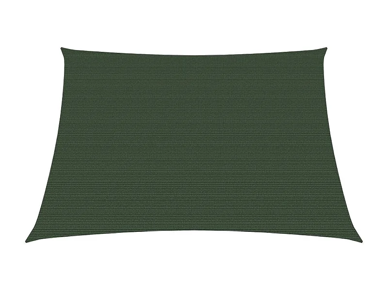 Voile d'ombrage 160 g-m² Vert foncé 3-4x2 m PEHD