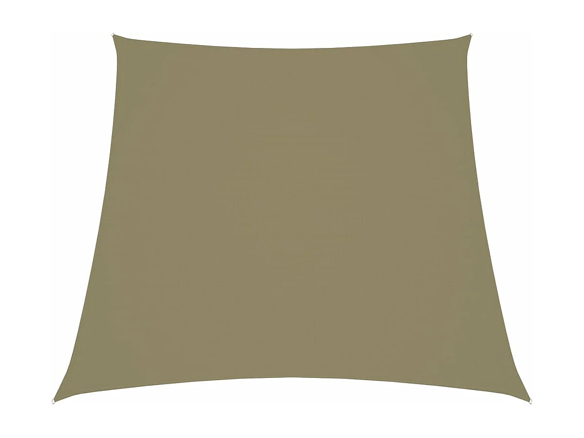 Voile de parasol Tissu Oxford trapèze 3-4x2 m Beige