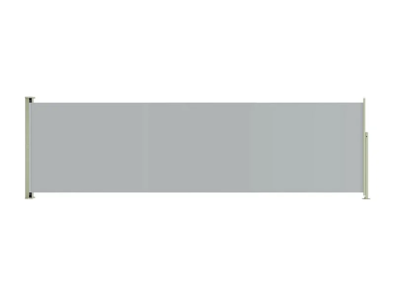 Auvent latéral rétractable de patio 180x600 Gris