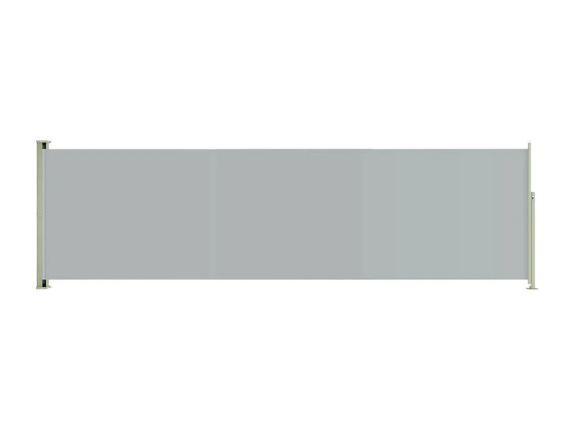 Auvent latéral rétractable de patio 180x600 Gris