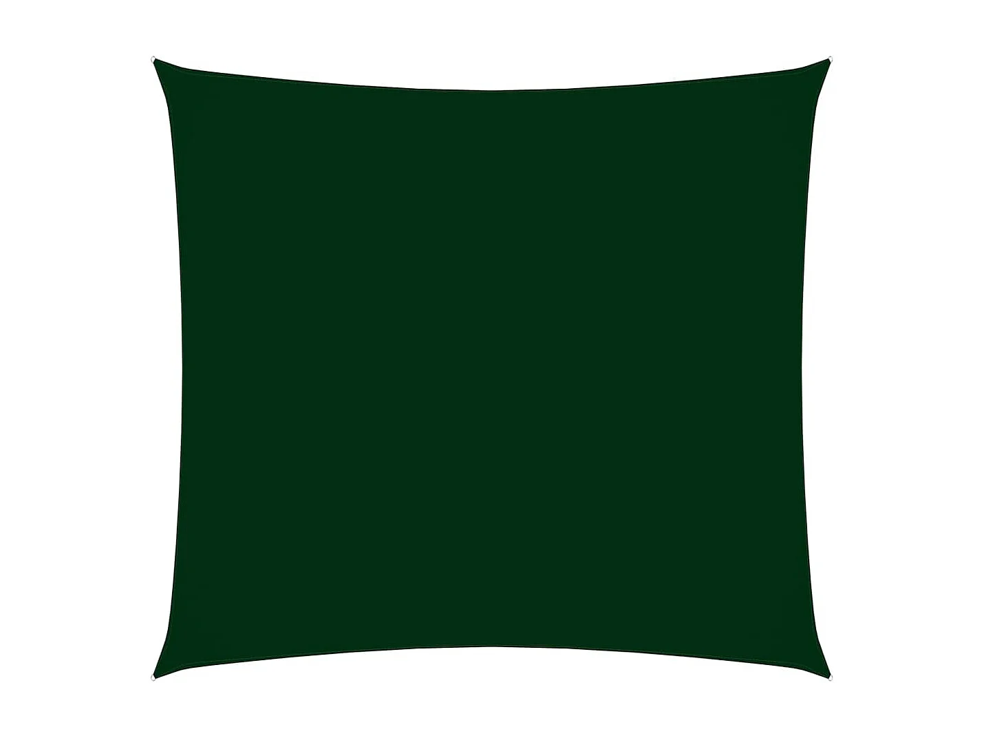 Voile de parasol Tissu Oxford carré 4,5x4,5 m Vert foncé