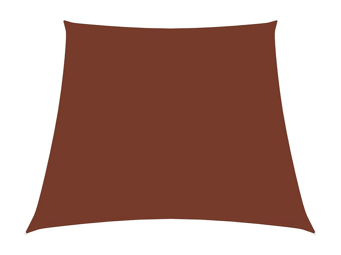 Voile de parasol Tissu Oxford trapèze 3-4x2 m Terre cuite