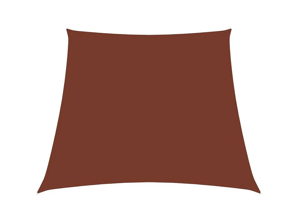 Voile de parasol Tissu Oxford trapèze 3-4x2 m Terre cuite
