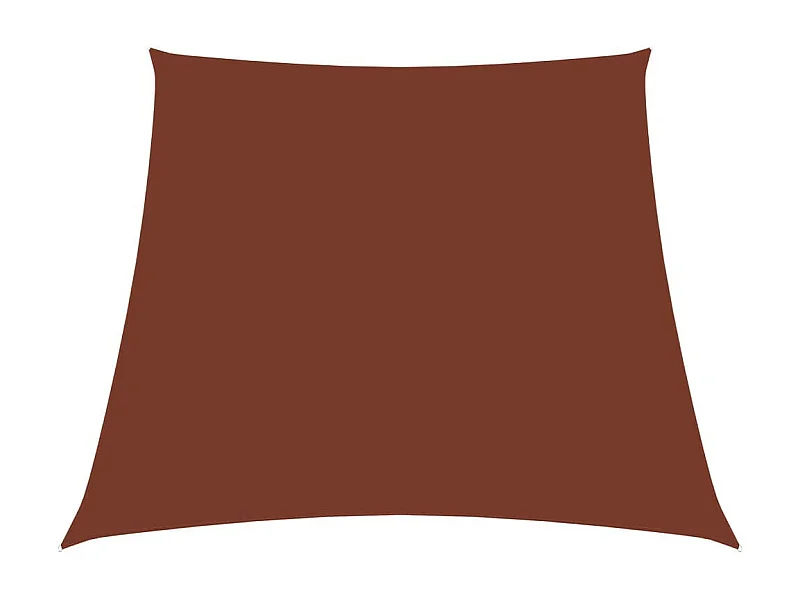 Voile de parasol Tissu Oxford trapèze 3-4x2 m Terre cuite