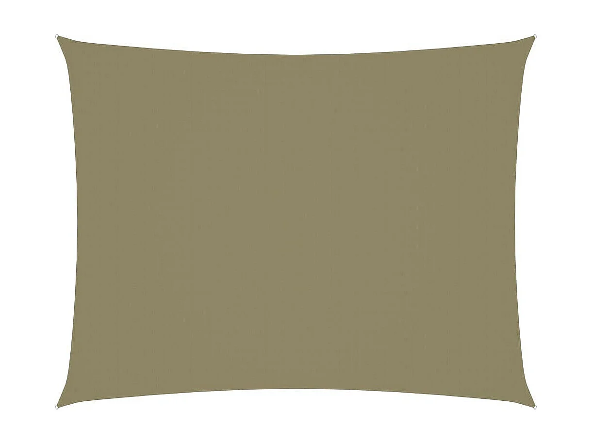 Voile de parasol Tissu Oxford rectangulaire 2x3,5 m Beige
