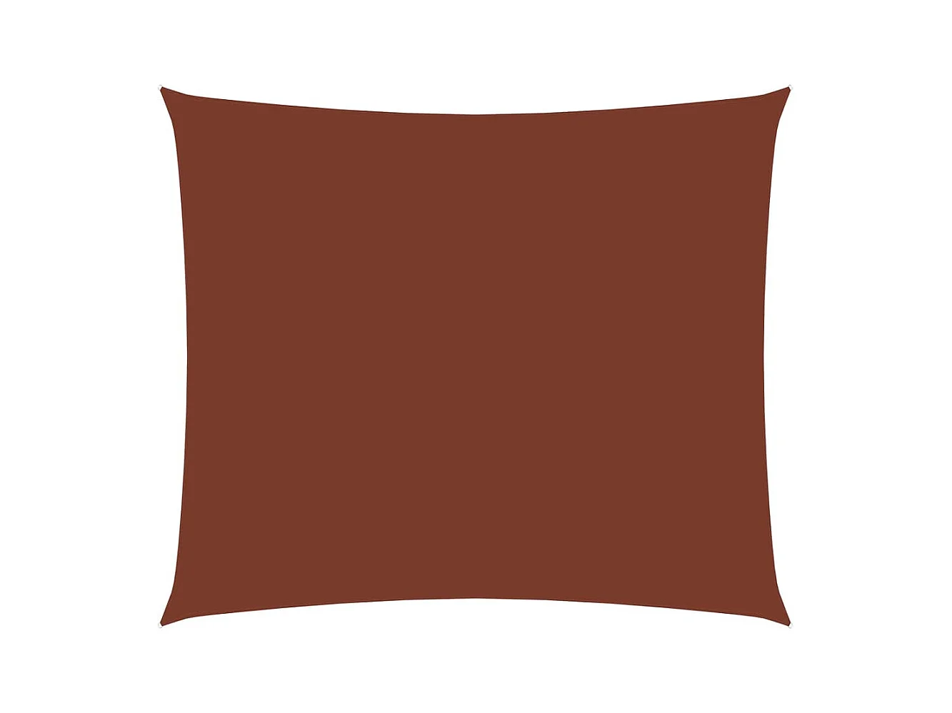 Voile de parasol Tissu Oxford rectangulaire 3x4 m Terre cuite