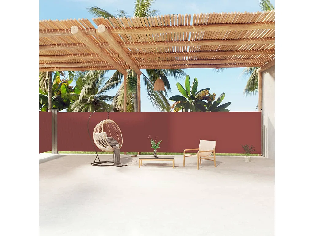 Auvent latéral rétractable Marron 160x1200