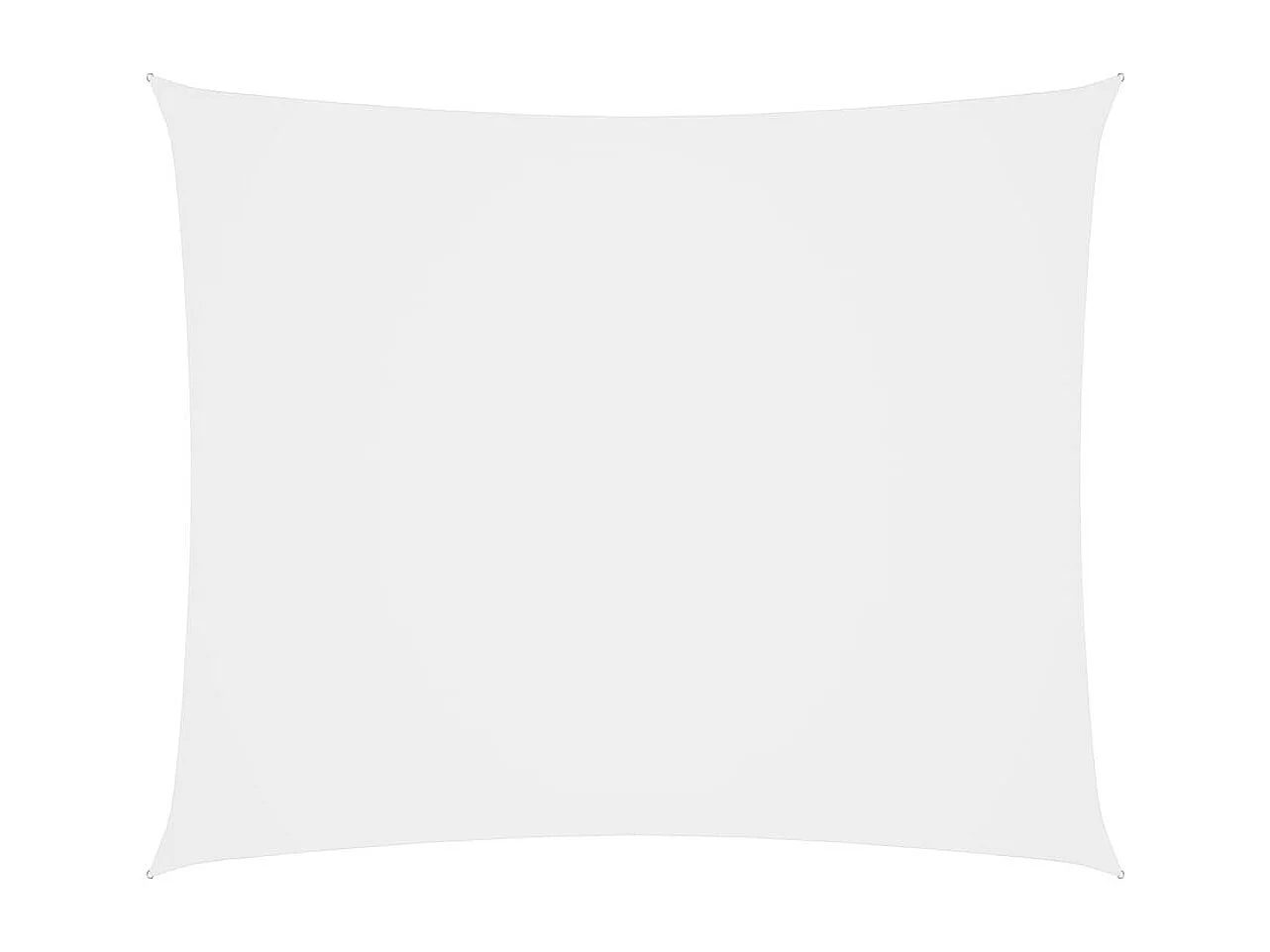 Voile de parasol Tissu Oxford rectangulaire 5x6 m Blanc