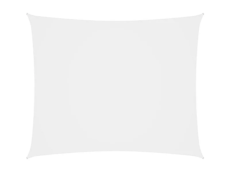 Voile de parasol Tissu Oxford rectangulaire 5x6 m Blanc