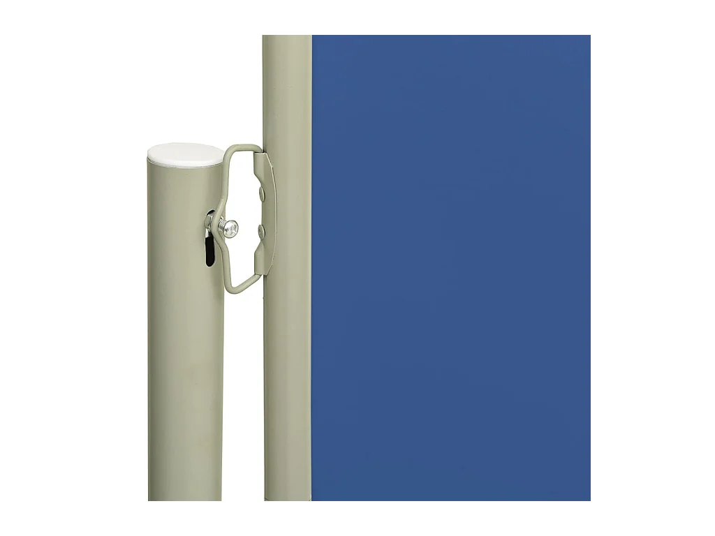 Tuinscherm uittrekbaar 180x600 cm blauw