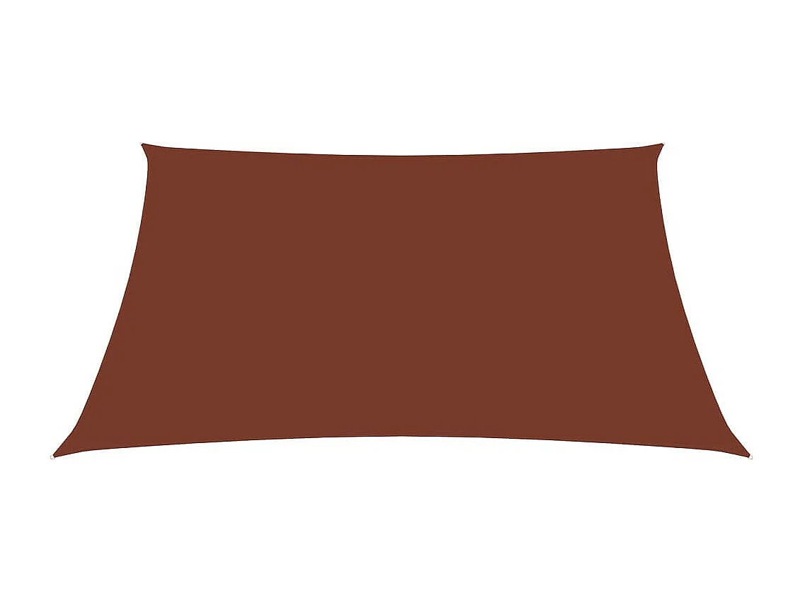 Voile parasol Tissu Oxford rectangulaire 2,5x4,5 m Terre cuite