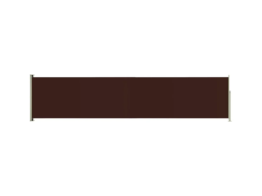 Auvent latéral rétractable de patio 140x600 Marron
