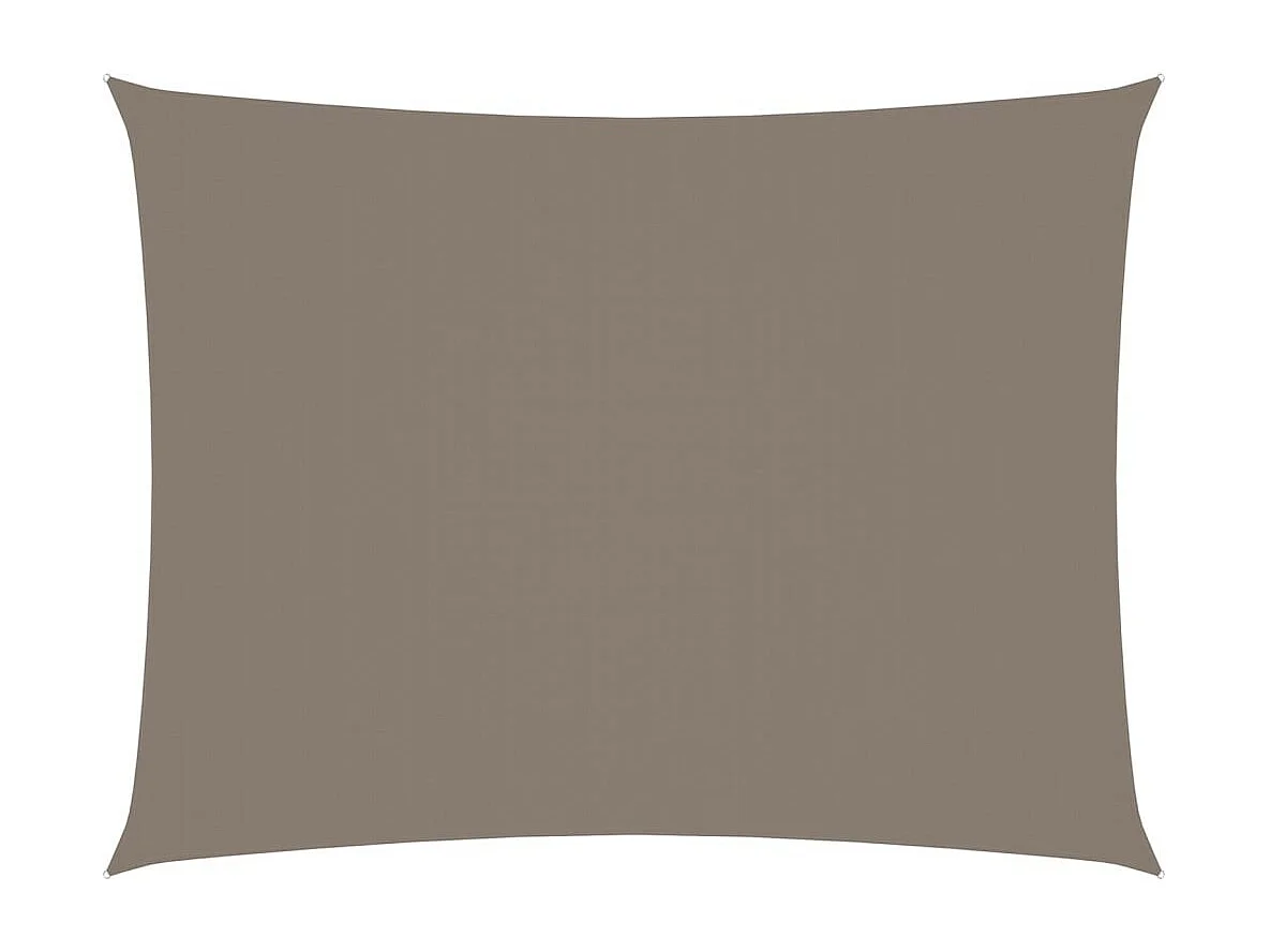 Voile de parasol Tissu Oxford rectangulaire 2x3,5 m Taupe