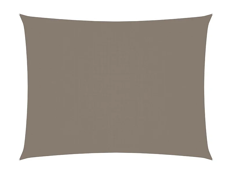 Voile de parasol Tissu Oxford rectangulaire 2x3,5 m Taupe