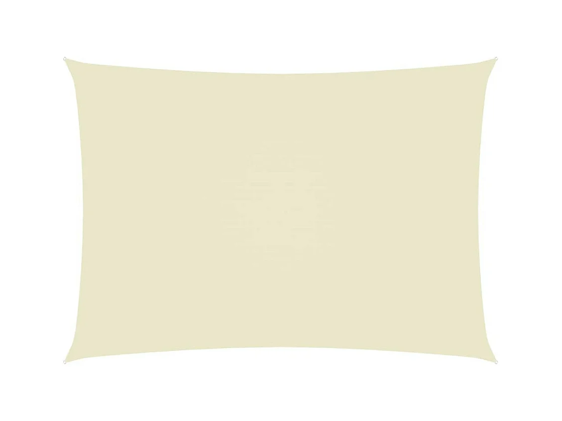 Voile de parasol Tissu Oxford rectangulaire 3x4,5 m Crème