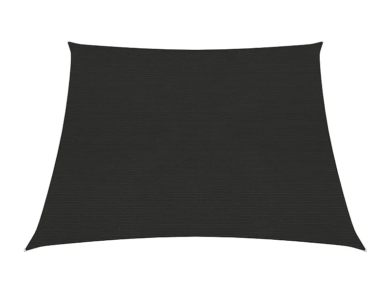 Voile d'ombrage 160 g-m² Noir 3-4x2 m PEHD