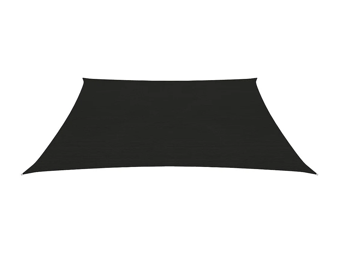 Voile d'ombrage 160 g-m² Noir 3-4x2 m PEHD