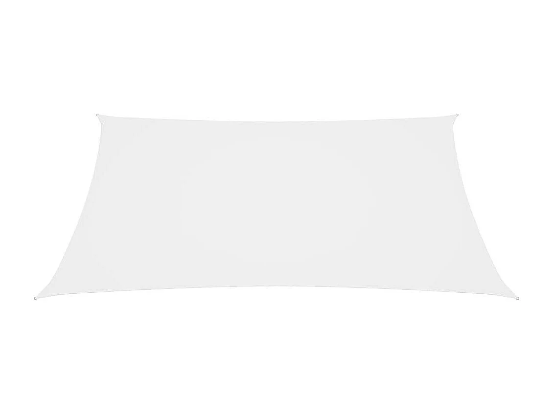 Voile de parasol Tissu Oxford carré 4,5x4,5 m Blanc