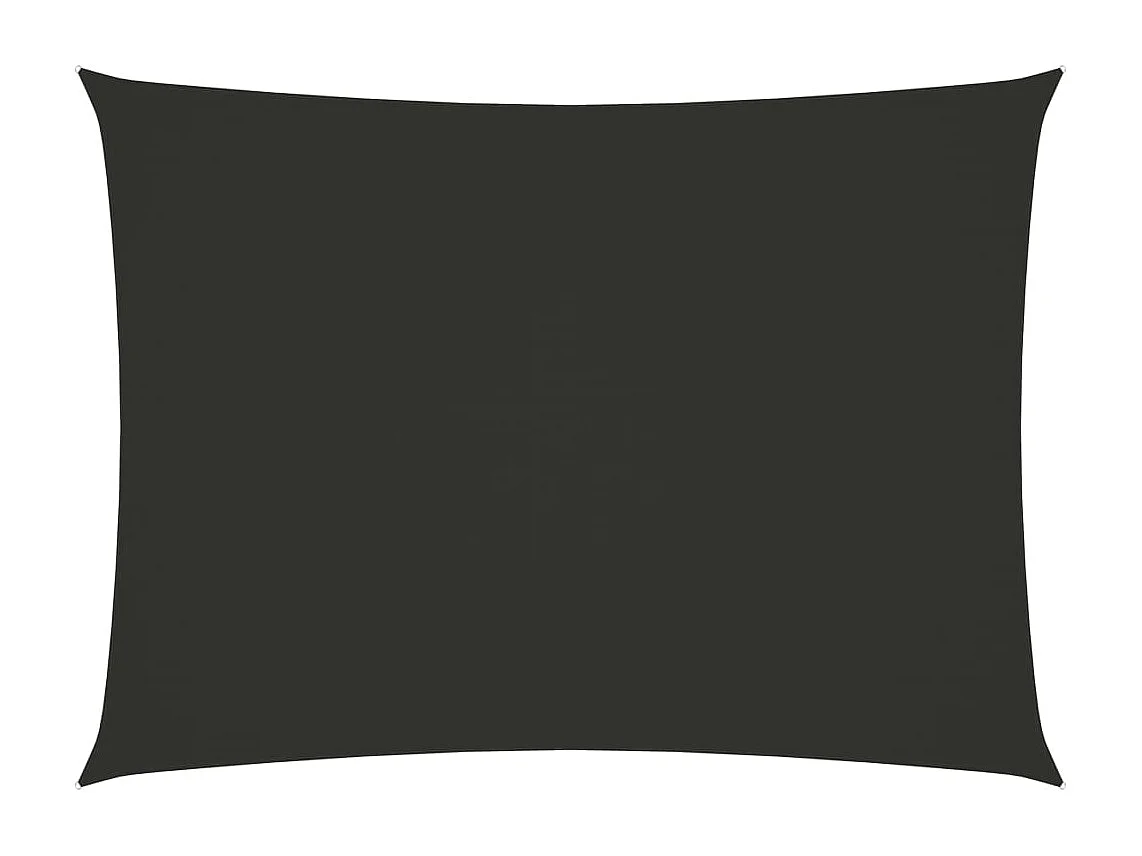 Voile de parasol Tissu Oxford rectangulaire 2x3,5 m Anthracite