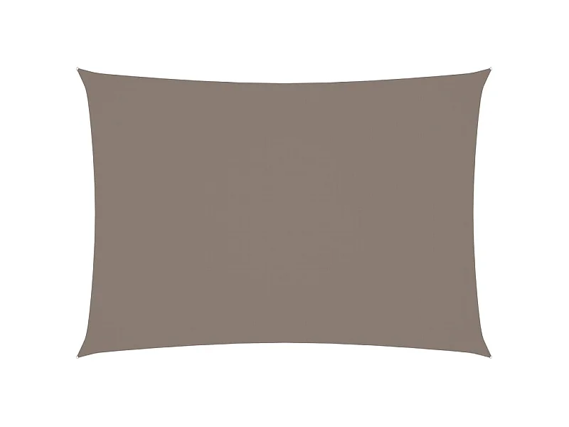 Voile de parasol Tissu Oxford rectangulaire 3,5x4,5 m Taupe