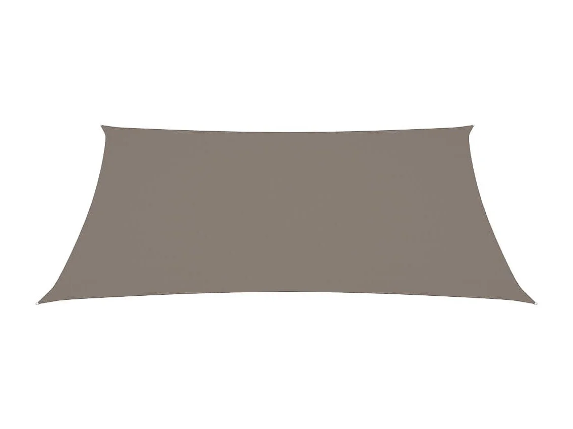 Voile de parasol Tissu Oxford rectangulaire 3,5x4,5 m Taupe