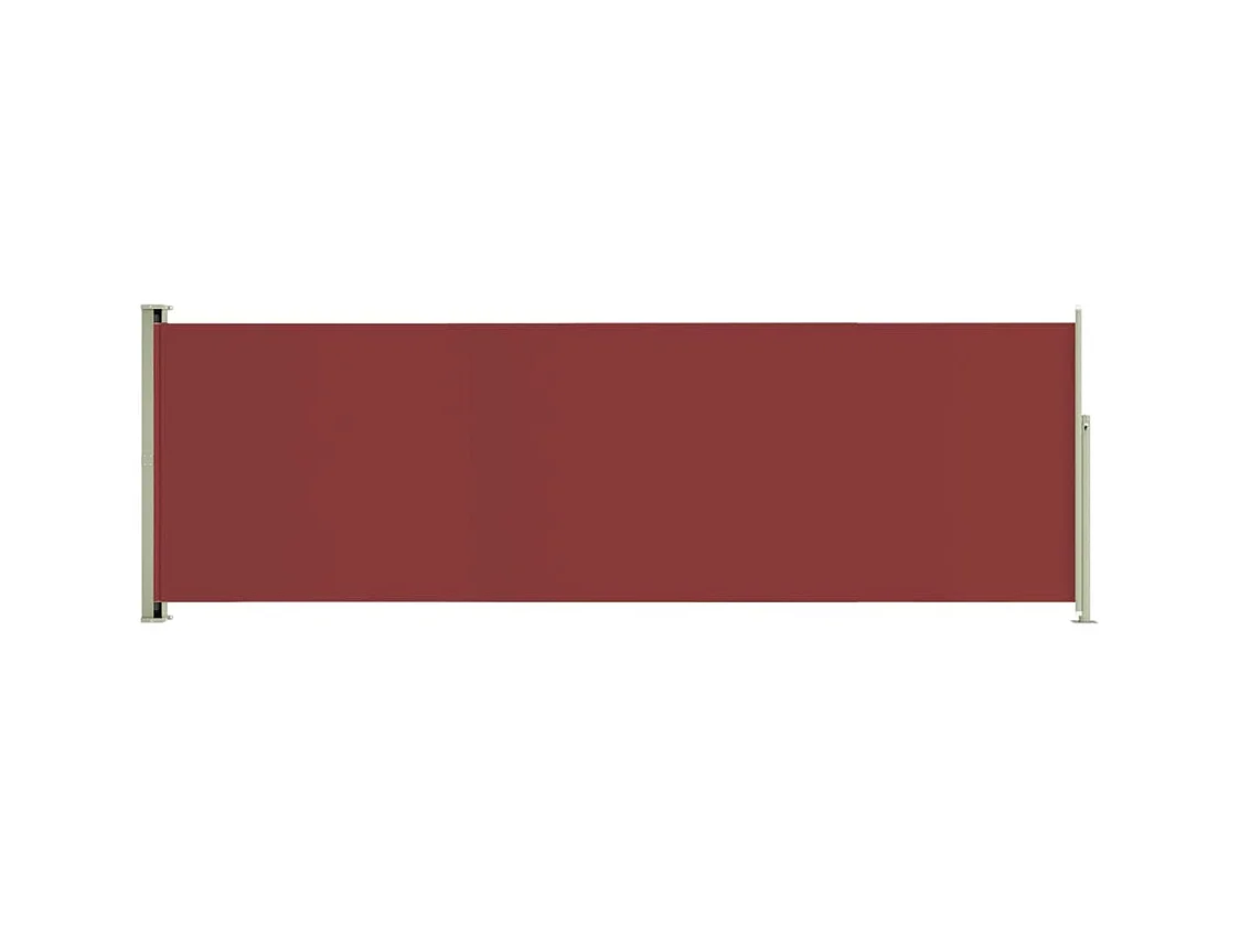 Auvent latéral rétractable de patio 200x600 Rouge